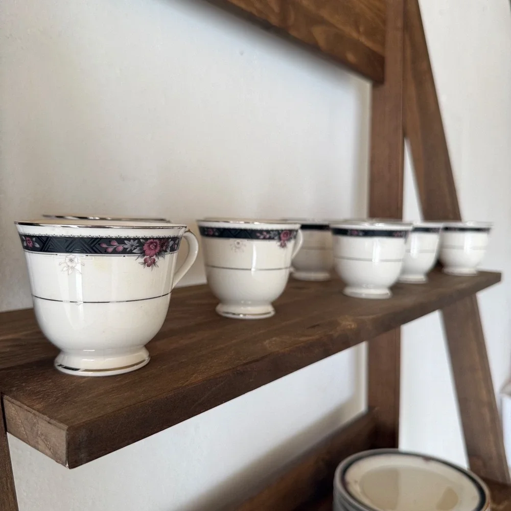 Noritake Etienne 7260‎ Ivory China Mixed Lot Cups Plates Japan Replacement